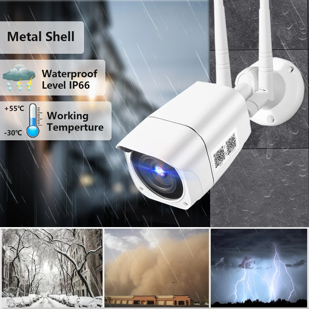 

4G SIM Card IP Camera 1080P 5MP HD Wireless WIFI Outdoor Security Bullet Camera CCTV Metal P2P Onvif Two Way Audio Camhi