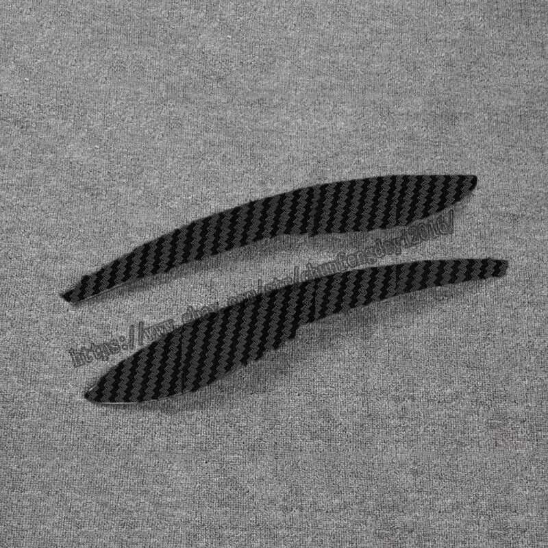 For Honda Fit Jazz 2009 2010 2011 2012 3D Carbon Fiber Car Headlight Eye Brow Cover Sticker