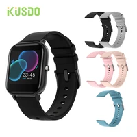 kusdo 2021 new smart watch men full touch fitness tracker blood pressure smart clock women gts smartwatch for xiaomi
