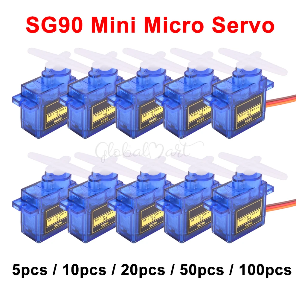 5 шт. 10 20 50 SG90 SG 90 9G мини микро сервопривод для радиоуправляемых моделей вертолетов