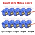 5 шт. 10 шт. 20 шт. 50 шт. SG90 SG 90 9G мини микро сервопривод для радиоуправляемых моделей вертолетов самолетов автомобилей лодок 250 450