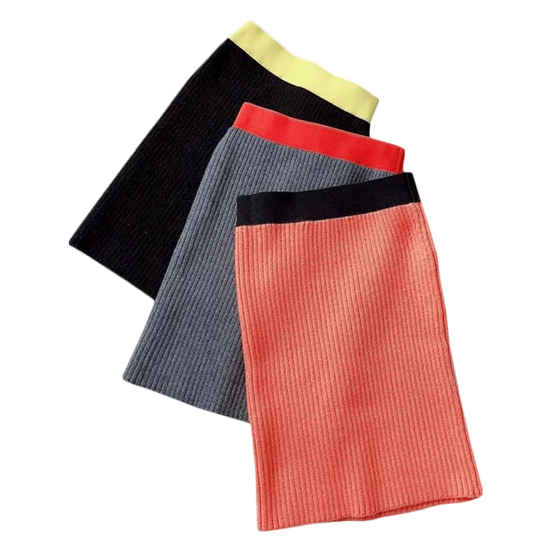 Детская трикотажная юбка для девочек Однотонная ясельного возраста GS56 Новое