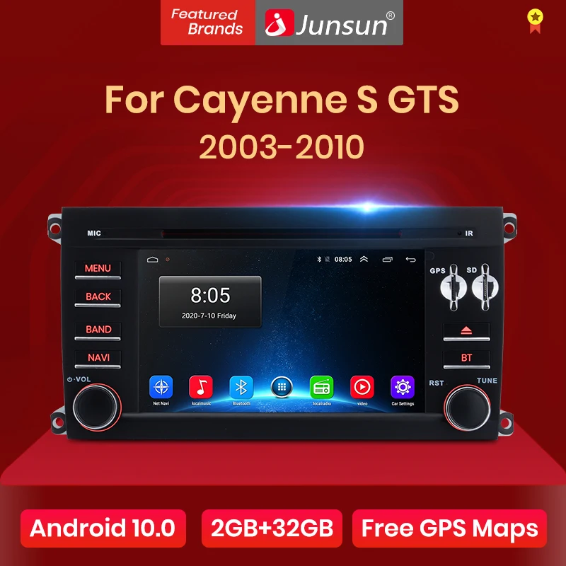Автомагнитола Junsun на Android 10 0 мультимедийный плеер с GPS навигацией для Porsche Cayenne GTS