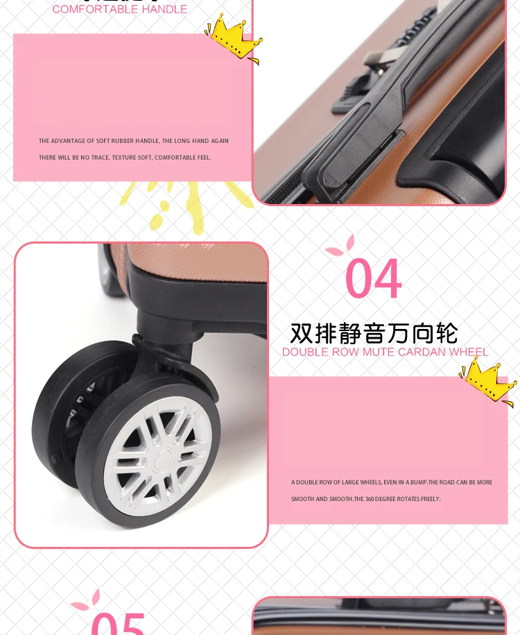 2 шт./компл. прекрасный 1" косметичка hello Kitty 20 мм/22 мм/24/28 дюймов для девушек-студенток от чемодан на колесиках багаж Женская чемодан на колесиках