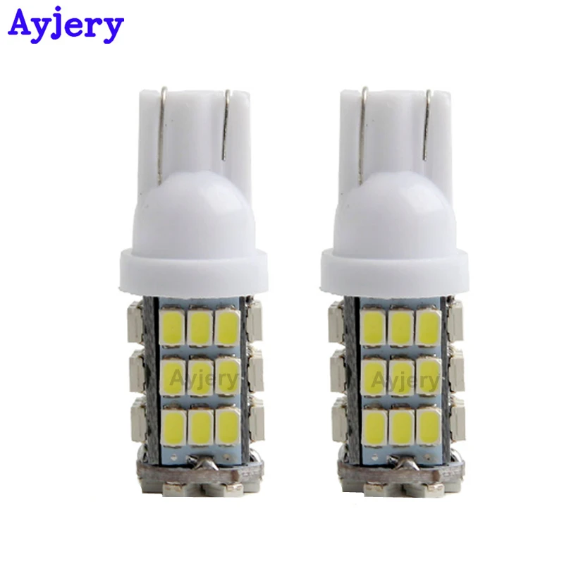 

AYJERY 50 pcs T10 1206 42 SMD 42 LED Bulbs W5W 194 168 Car Door Clearance Luggage Compartment Instrument Reading Lights 12V Led