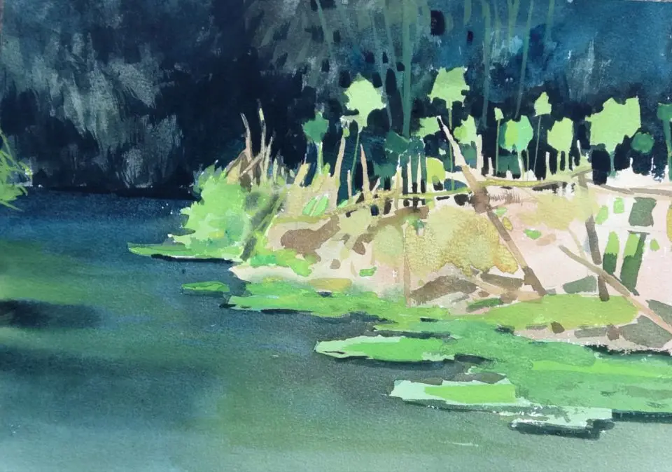 

One Painting A Day Chen Chunen's Original Watercolor Landscape Paintings