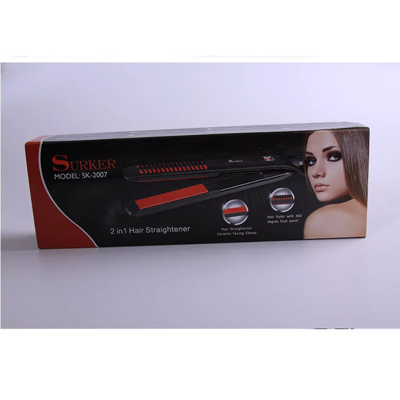 

Surker electric hair straightener SK-2007 ceramic straightening plate constant temperature does not hurt hair