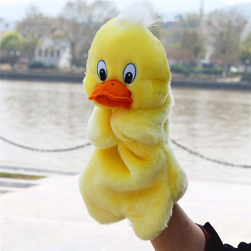 Hand Puppet Doll Family Duck Animal Plush 32cm Birthday New Year 2023 Gifts Party Toys For Girls Kids