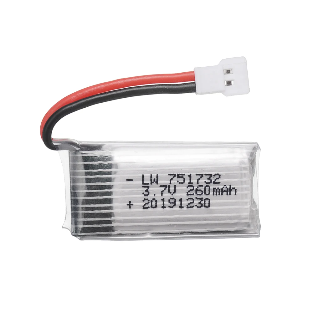 Литий-полимерный аккумулятор 3 7 в 260 мАч для телефона H8 JJRC H2 H 48 H8Mini