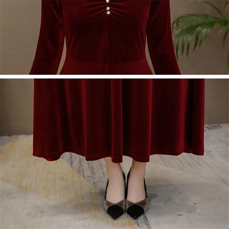 Мама элегантная облегающая юбка большого Размеры платье Для женщин 2019 осенью