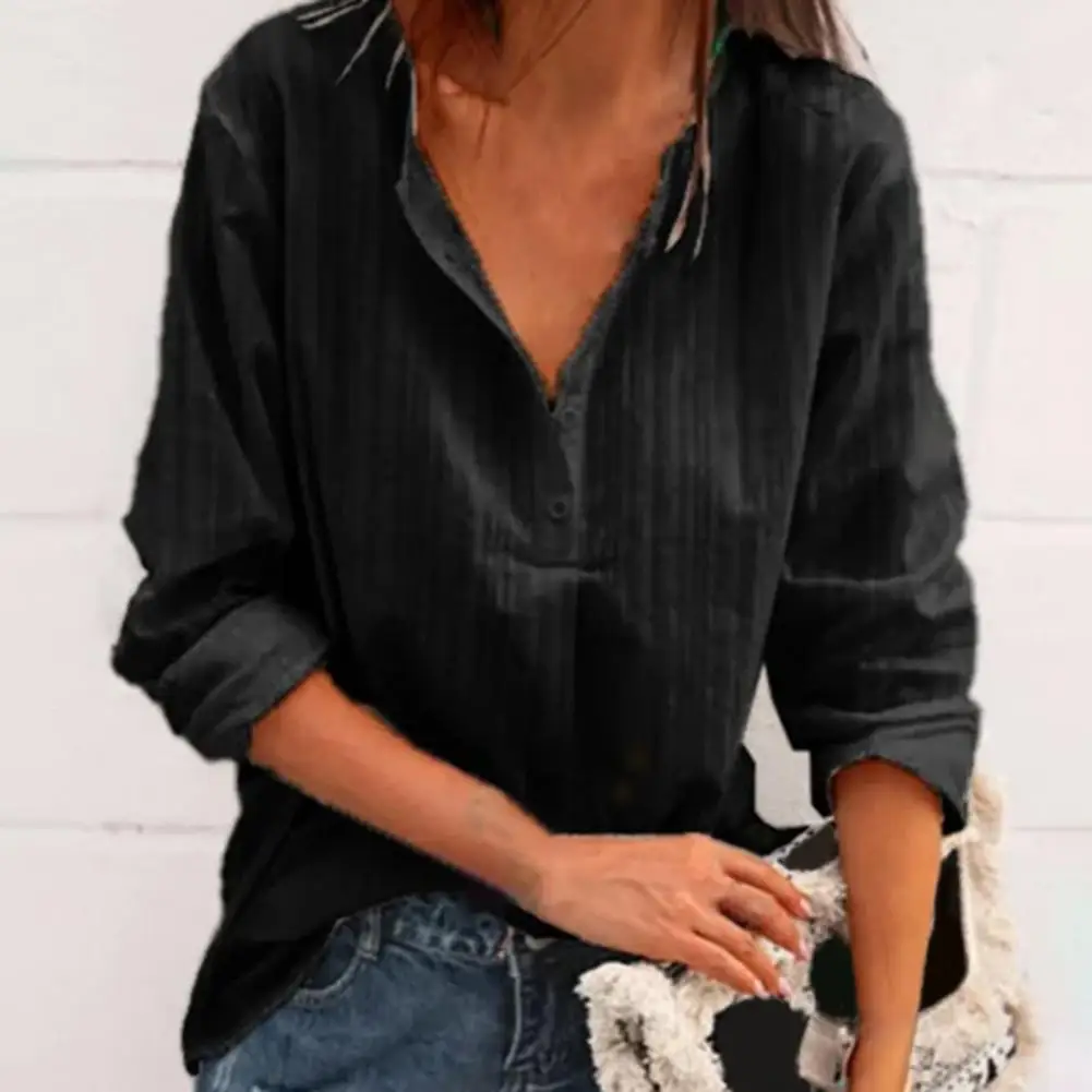 Женская Повседневная дышащая тонкая рубашка с длинным рукавом Модная легкая