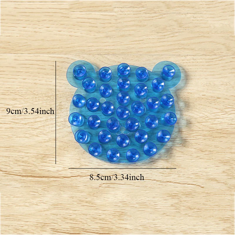 

2021 Hottest Transparent PVC Suction Cups Strong Powerful Double Side seamless Vacuum Suckers Hooks For Home Kitchen Bathroom