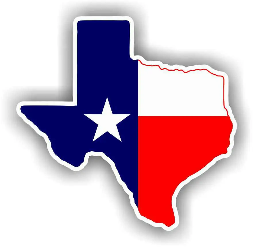 

Texas State Flag Vinyl Decal Bumper Sticker High Quality Texas USA America Truck Stickers for Cars, Motos, Laptops, Industry