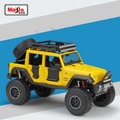 Maisto 1:24 Jeep WRANGLER неограниченное литье под давлением модель металлический внедорожник Внедорожник модель игрушки для детей подарок Коллекционная - Цвет: B