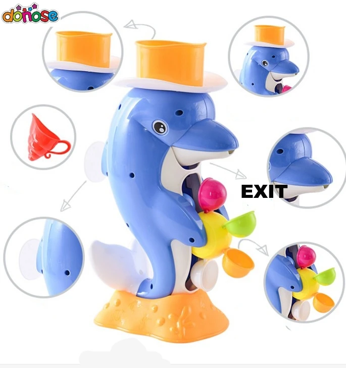 Дети душ игрушки для ванной комнаты с милым желтым утенком Водяного игрушка