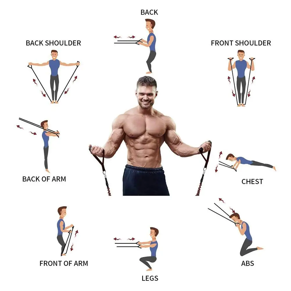 Эластичные латексные резинки для йоги с мягкими ручками занятий фитнесом