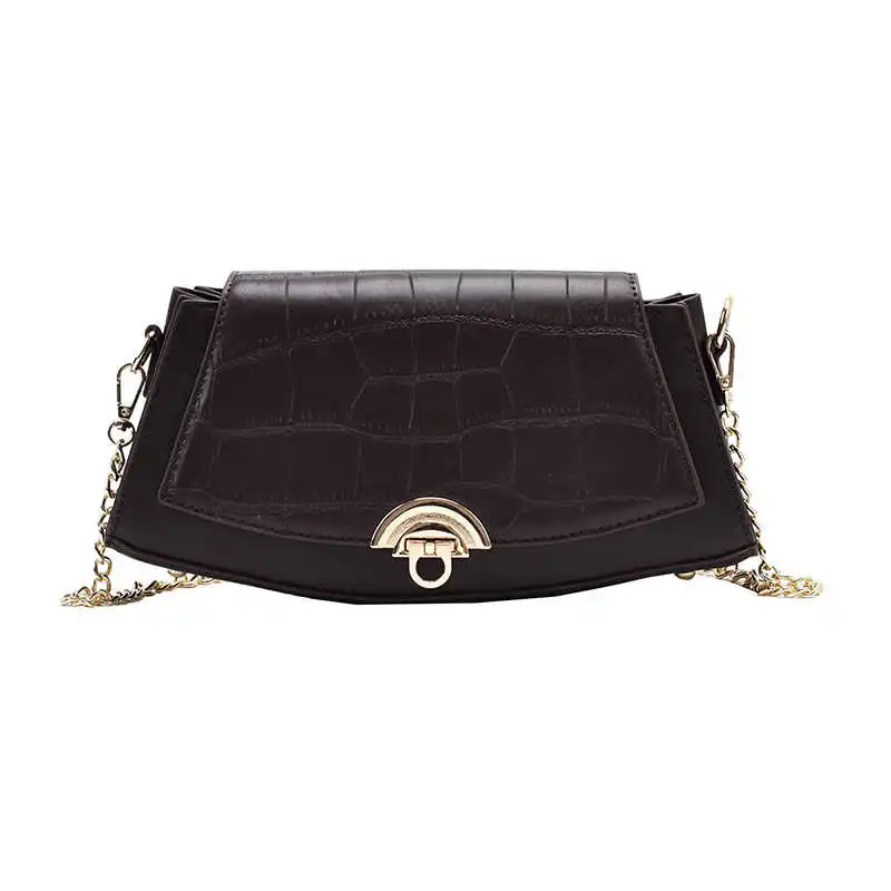 

Women's Shoulder Bag Wide Strap Vintage Woman Flap Purse Hard Pu Leather Shoulder Branded Women Crossbody Bags