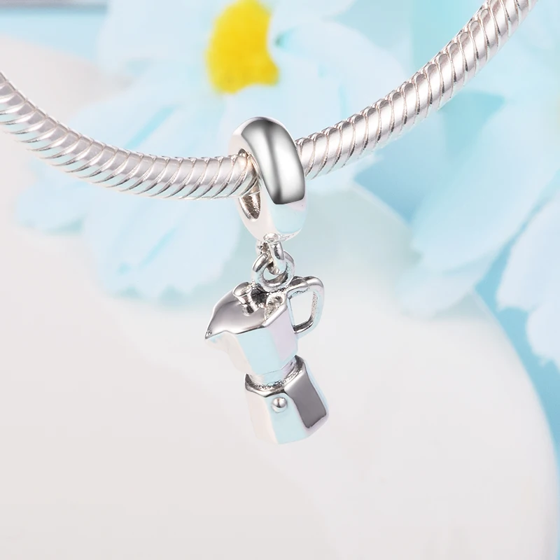 Подходят для браслетов Pandora браслет 925 пробы серебряные подвески эспрессо