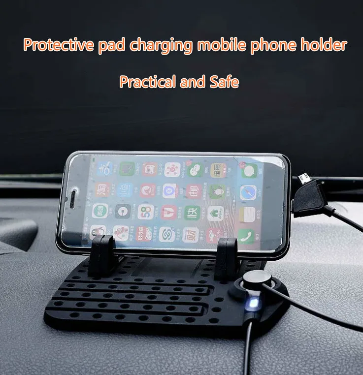 Универсальный автомобильный коврик магнитный держатель из силикагеля