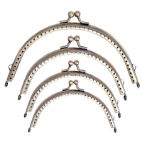 12 515cm metal purse frame making kiss clasp lock for clutch bag handle handbag accessories red bronze tone bags hardware