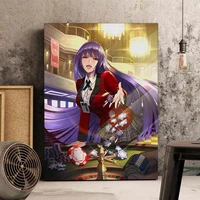 hd prints home decor new kakegurui beautiful eyes red pictures wall artwork modular poster painting canvas living room no framed