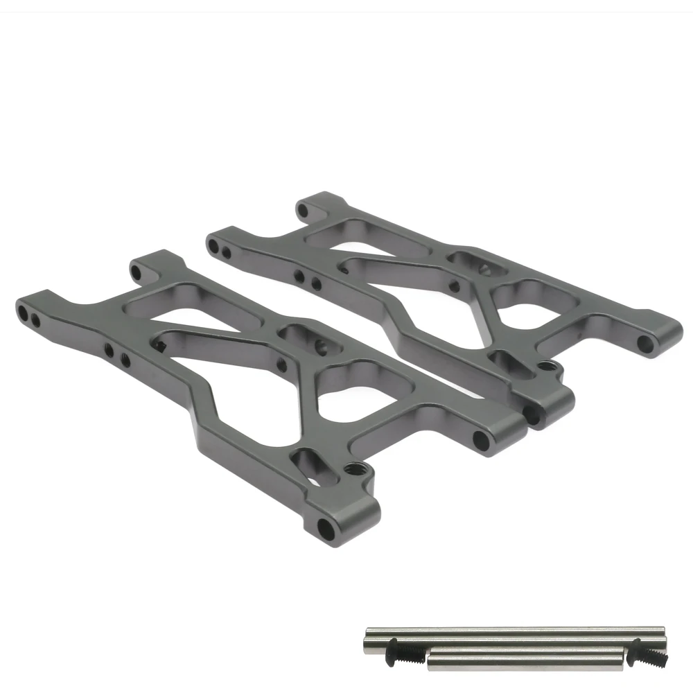 Titanium Легированный алюминиевый передний нижний рычаг подвески a-руки для rc хобби модель автомобиля 1-10 VRX Octane VETTA Karoo FTX Outlaw модернизированные части - Цвет: Titanium