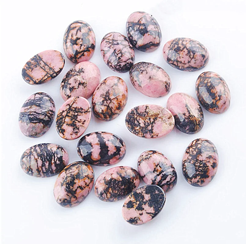 12 шт. натуральный Родохрозит овальные драгоценные камни кабошон кабина 20x15x6