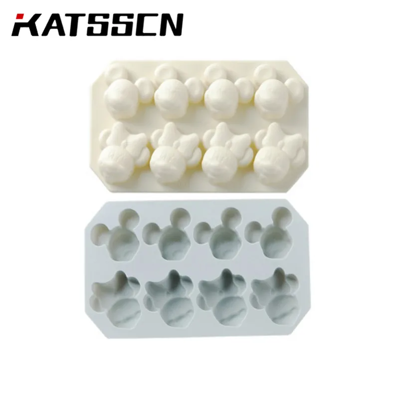 DIY новый силиконовый лоток для льда Микки и Минни форма изготовления тортов