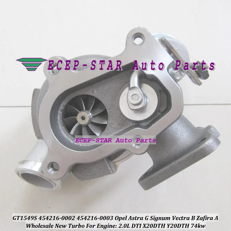 Turbo GT1549S 454216 5003S 0001 24442214 90570506 860046 для Opel Vectra Zafira Astra G 93184042 л 20HC X20DTH|Воздухозаборники|
