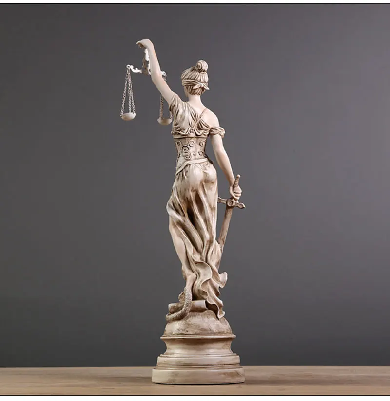 Греческий заказ богиня Themis скульптура статуя американского Ретро Ремесло декорация для рождественского подарка Греческая богиня поза украшения