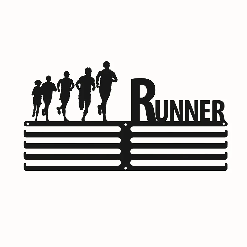 Four bar RUNNER вешалка для спортивных медалей - Цвет: Four bar
