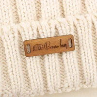 personalized tags wooden labels knit labels custom name handmade personalized name business name wd1445
