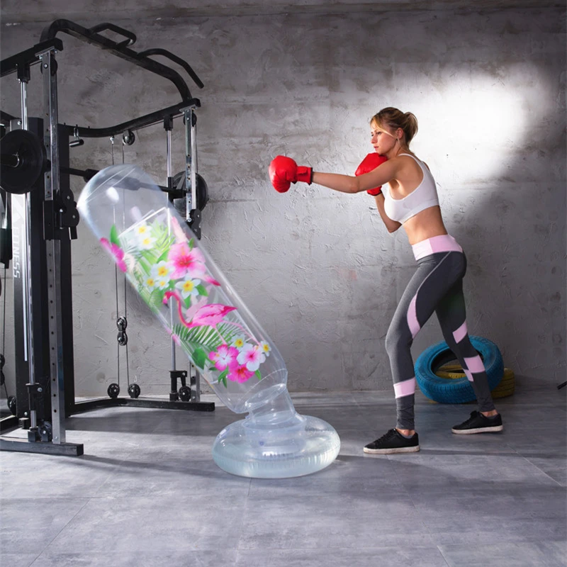 Прозрачная надувная Сумка для кикбоксинга ударная сумка без подставки мешок с