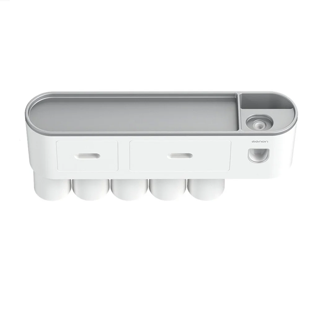 

Magnetic Adsorption Toothbrush Holder Inverted Cup Automatic Toothpaste Squeezer Dispenser Home Bathroom Accessories Sets WF106