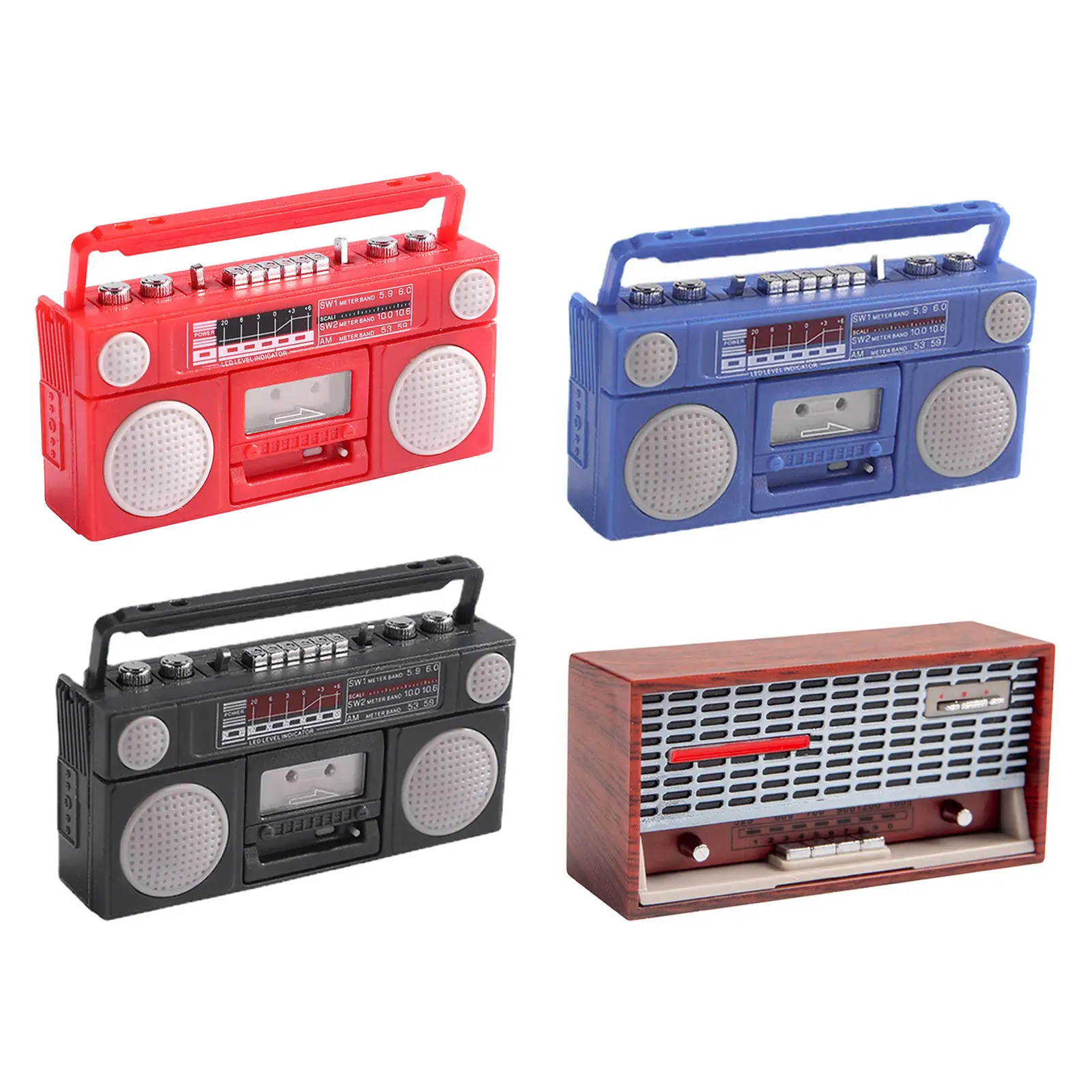 Реалистичный граммофон записывающее устройство проигрыватель кассет для 1:12