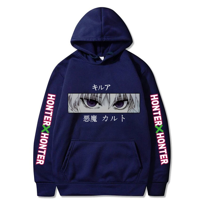 

Japanese Anime Hoodies Hunter X Hunter Men Women Pullovers Hoodies Sweatshirts Killua Zoldyck Hisoka 90s Hoody Tops Mens Hoodie