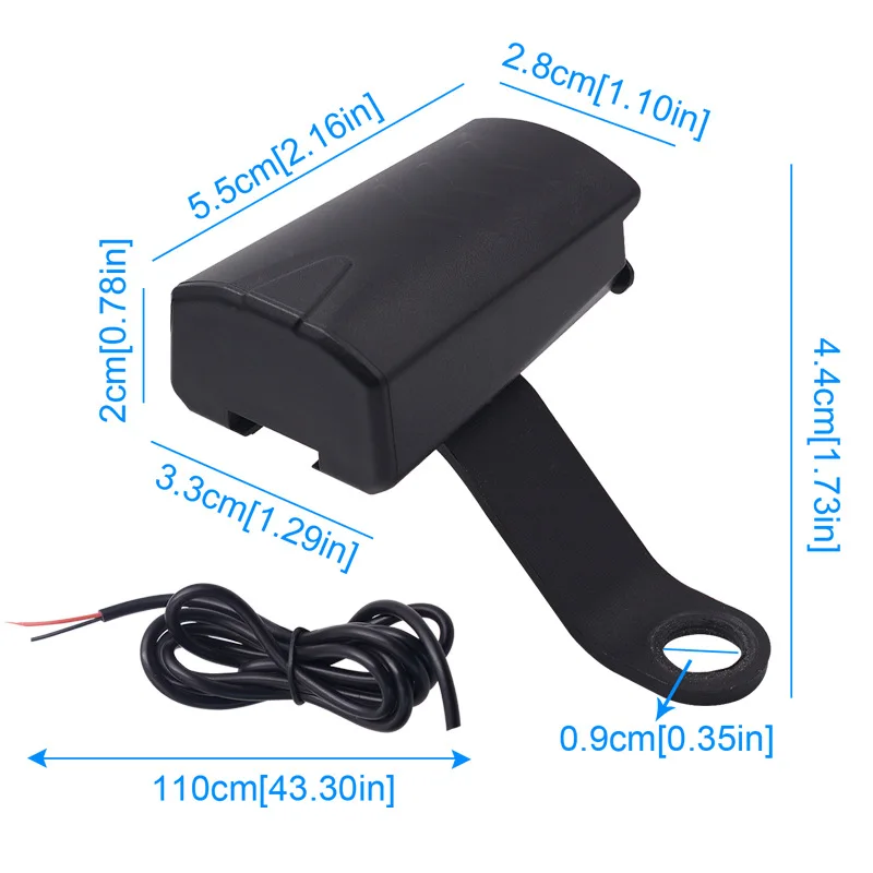 WUPP мотоцикла USB Зарядное устройство Водонепроницаемый быстрой смены 12V Питание