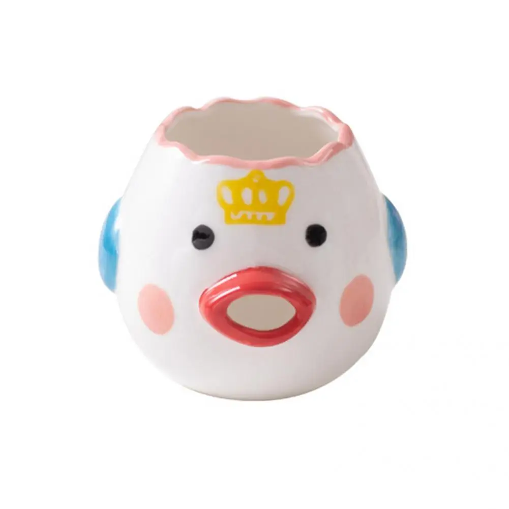 

1pcs Creative Egg Separator Convenient Oval Beak Design Ceramic Chicken Shape Yolk Protein Filter for Daily Used Kitchen Supply