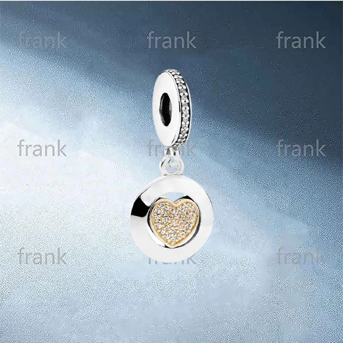 

2021 New Exquisite and Elegant Heart-shaped Yellow Round Sterling Silver 925 Pendant 792082CZ