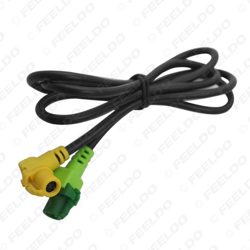 FEELDO USB 3 5 мм AUX переключатель корпус гнездо адаптер штекер кабель для Volkswagen OEM