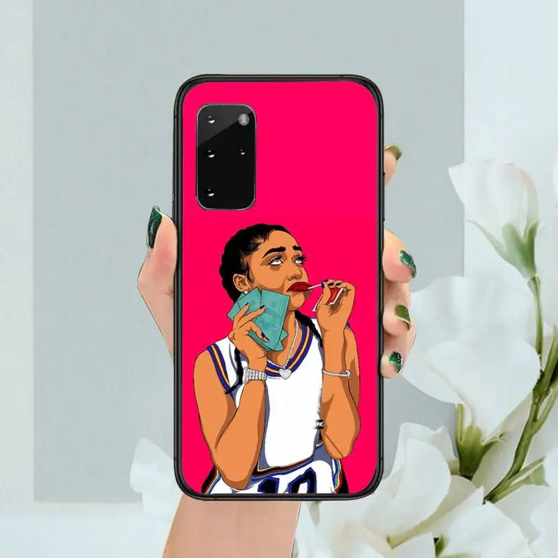 

African Afro Melanin Poppin Black Girl Phone Case For Samsung Galaxy note A 21s 31 50 51 71 30 20 10plus S 10 9 20 J4 2018