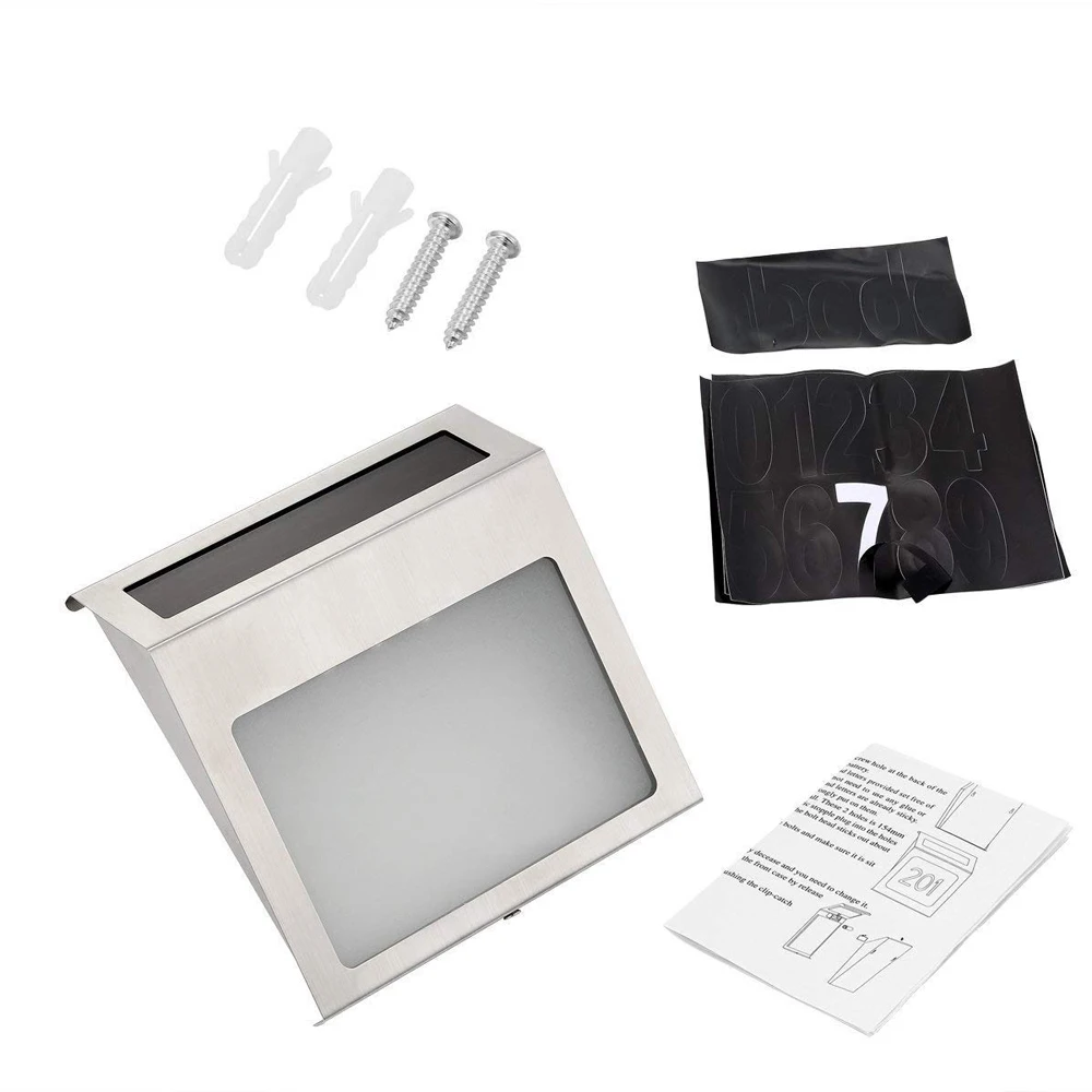 Светодиодный светильник на солнечной батарее знак для дома адресная табличка