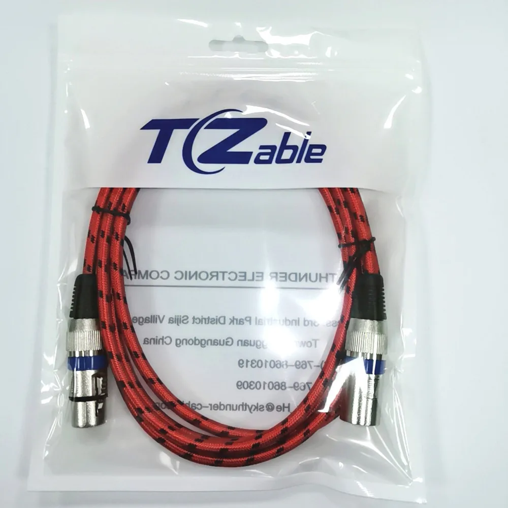 XLR кабель Мужской Женский 3 Pin Cannon разъемом для караоке смеситель усилители