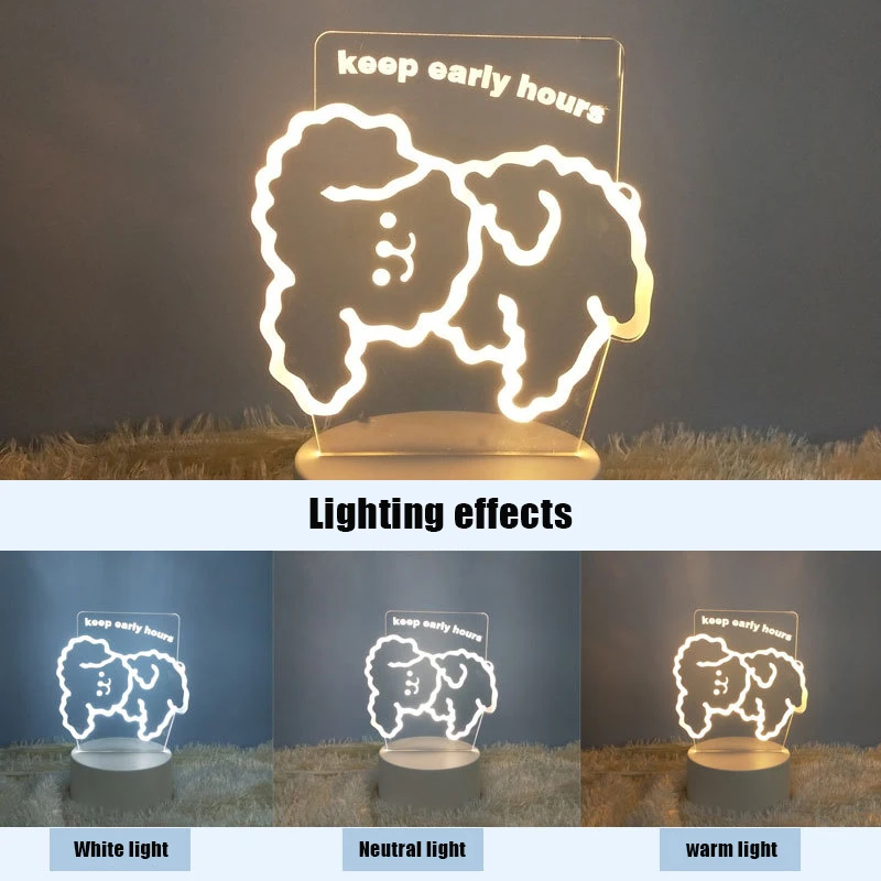 

3D Visualization Lamp Small Cute and Lovely 3D USB Desk Lamp Night Light REME889