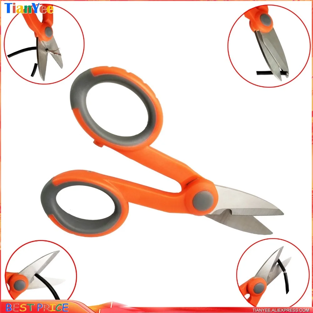 5 шт./лот волоконно-оптические кевларовые ножницы для резки электрического