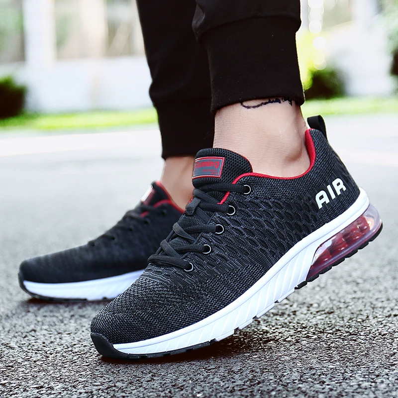 Кроссовки мужские дышащие амортизирующие Нескользящие спортивная обувь для