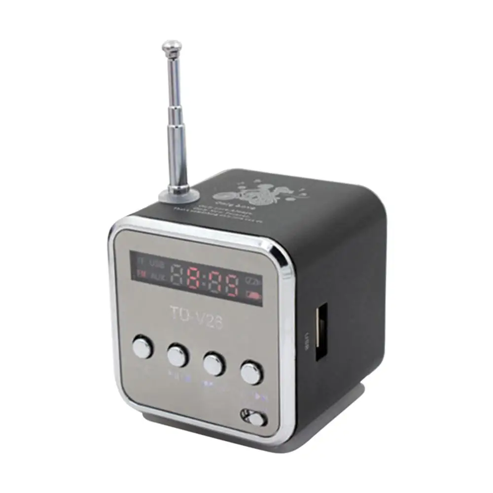 Сабвуфер Mini Speaker s Led музыкальный mp3-плеер динамик FM портативное радио USB стерео