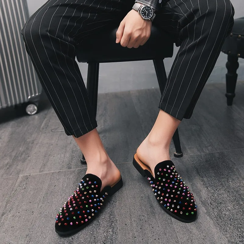 Gorgeous Fashion Men Shoes Leather Loafers Light Comfortable Driving Zapatos Breathable Big Size Slippers Summer Hot Sale Trendy | Обувь