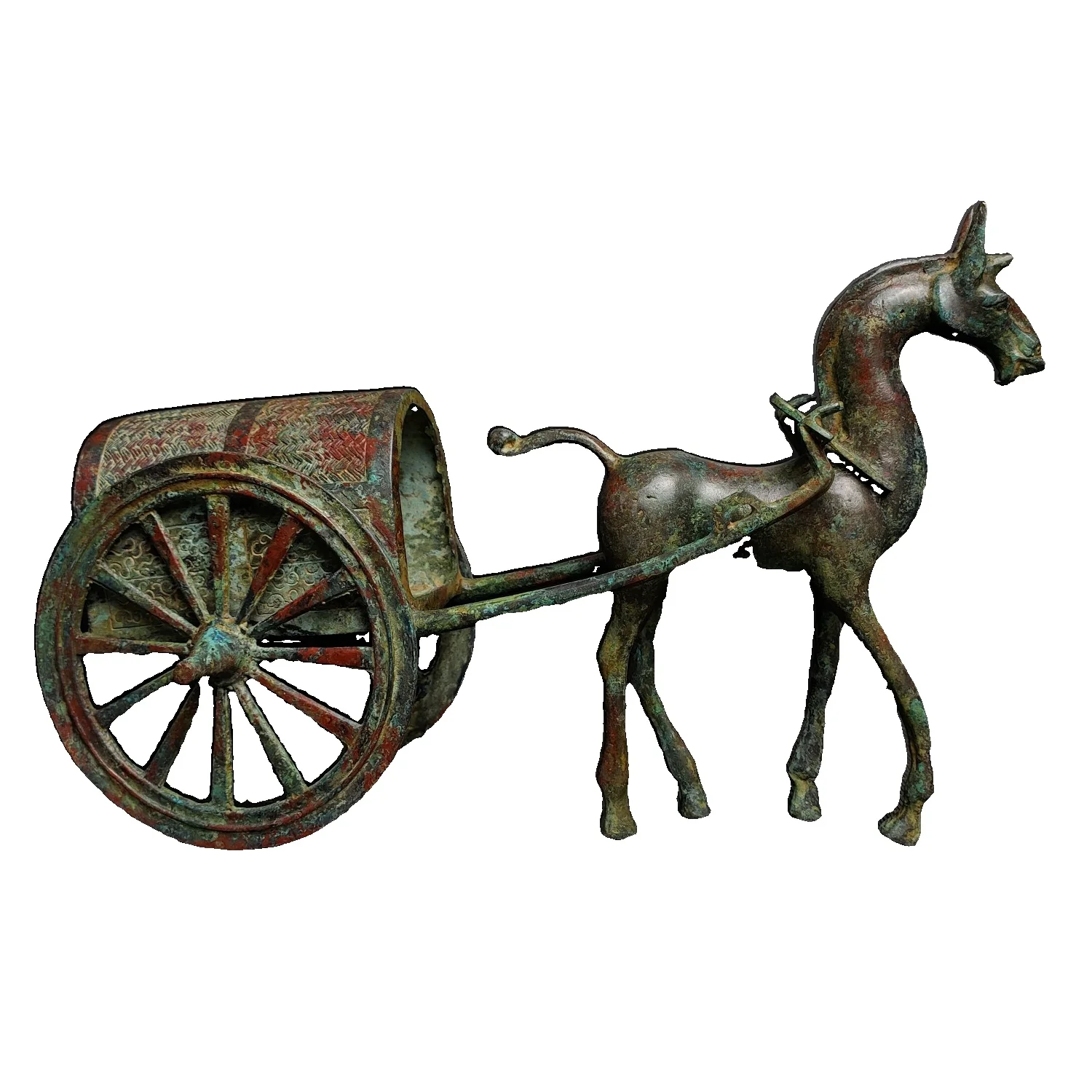 

Лаоджунлу, военные штаты, бронзовая лошадиная тележка, имитация античной бронзы, шедевр, коллекция китайского солдатика