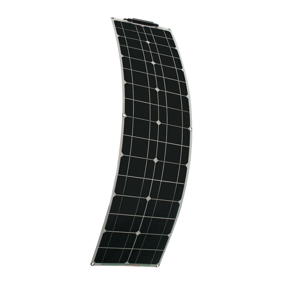 Гибкие солнечные панели 50 Вт 16 В монокристаллический Slendersolar модуль 100 солнечная
